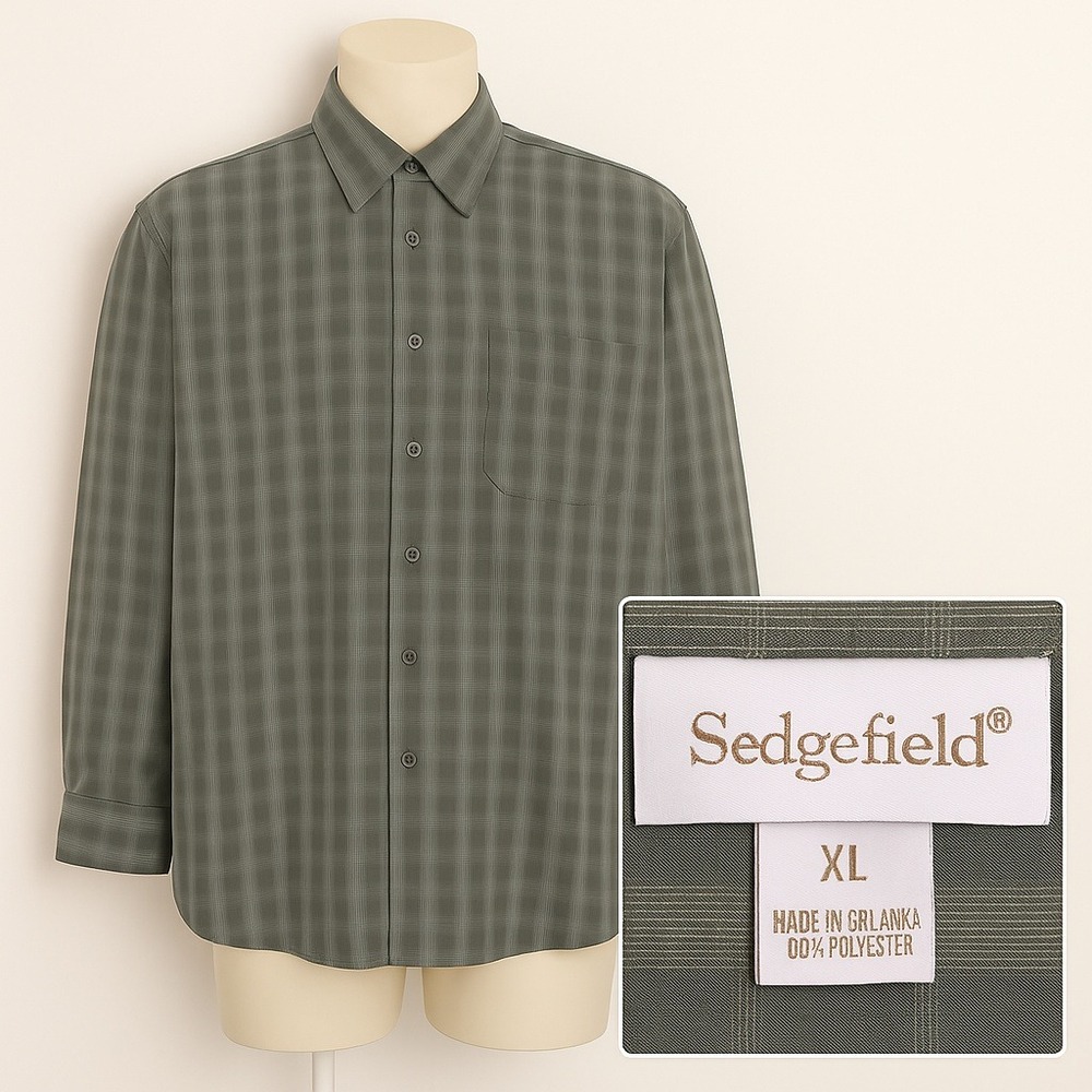 Sedgefield Shirt Button Up Men XL Office Business Formal Timeless READ